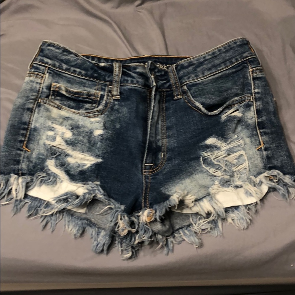 AE hi rise shortie stretch denim